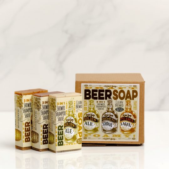 NZ Handmade Natural Box Of Beer Soap
