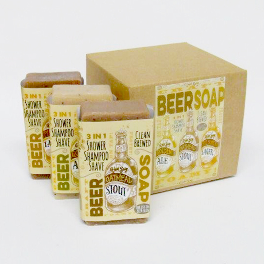 Box of Beer Soap for Men