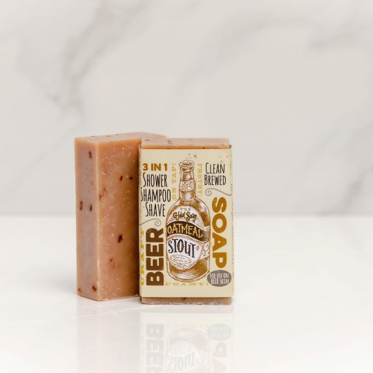 NZ Handmade Natural Stout Beer Soap Vintage Look
